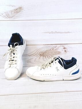 On Cloud The Roger Men's Size 10 Shoes Tennis Sneakers White Blue Flare 48.99455